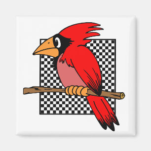 KARDINALS-VOGEL-ENTWURFS-MAGNET MAGNET