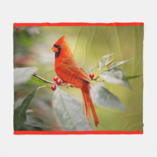 Kardinals-Vogel-Fleece-Decke Fleecedecke