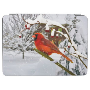Kardinals-Vogel im Schnee iPad Air Hülle