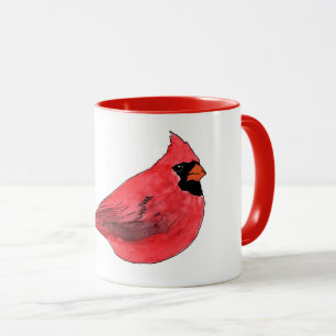 Kardinals-Wasser-Farbkunst-Tasse Tasse
