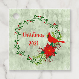Kardinals Wreath Personalisiert Geschenkanhänger