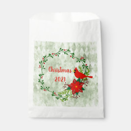 Kardinals Wreath Personalisiert Geschenktütchen