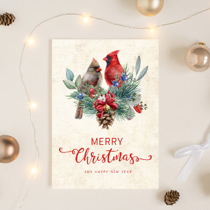 Kardinalskieferzapfen Schellen Weihnachten Neujahr