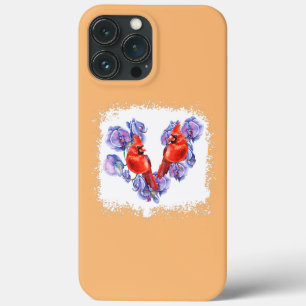 Kardinalvögel und Orchideenblumen Aquarell Case-Mate iPhone Hülle