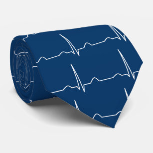 Kardiogramm EKG-Muster des Arztes Krawatte