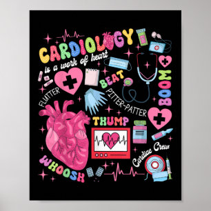 Kardiologe Cvicu Kardiale Krankenschwester Kardiol Poster