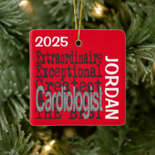 Kardiologe Extraordinaire CUSTOM Keramikornament