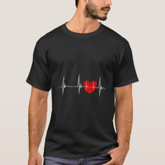 Kardiologe He Ekg Hebeat Pulseline Cardiology T-Shirt