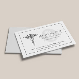 Kardiologe | Minimalistisches ausgeblendetes Herzs Visitenkarte