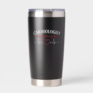Kardiologe rettet jeden Tag Herzen Thermobecher