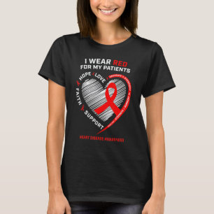Kardiologe Rn Krankenschwestern Ich Trage Rote Her T-Shirt