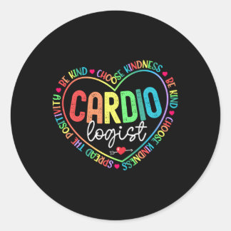 Kardiologe Squad Cardiology He Doctor Nurse Tech Runder Aufkleber
