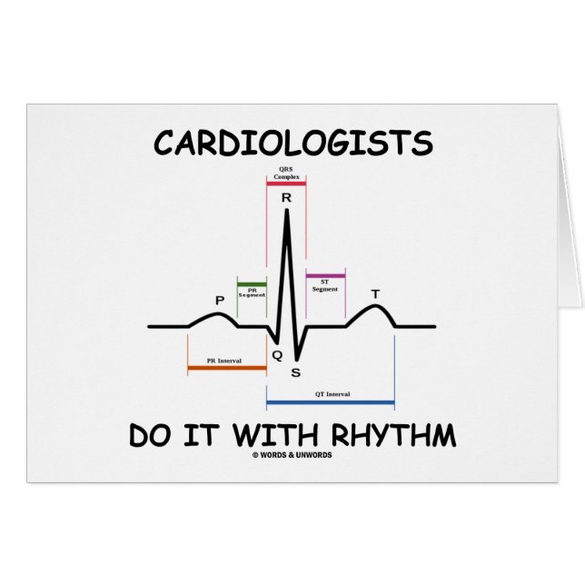 Kardiologen tun es mit Rhythmus (ECG/EKG) (Vorderseite (Horizontal))