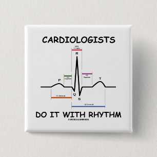 Kardiologen tun es mit Rhythmus (ECG/EKG) Button