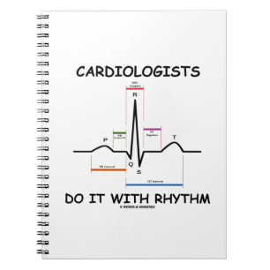 Kardiologen tun es mit Rhythmus (ECG/EKG) Notizblock