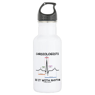 Kardiologen tun es mit Rhythmus (ECG/EKG) Trinkflasche