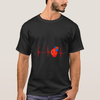 Kardiologie Anatomie Er Rhythm Ekg Pulse Nur T-Shirt