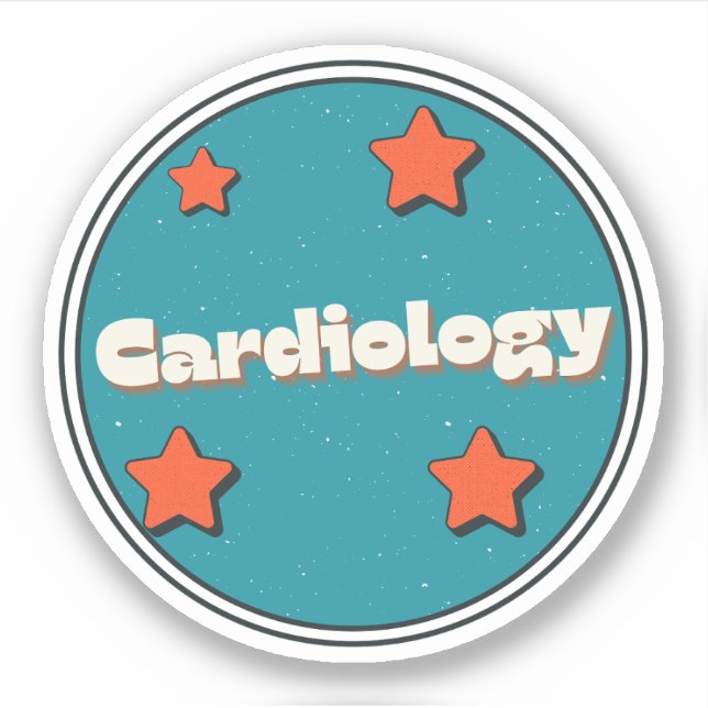 Kardiologie Aufkleber (Vorderseite)