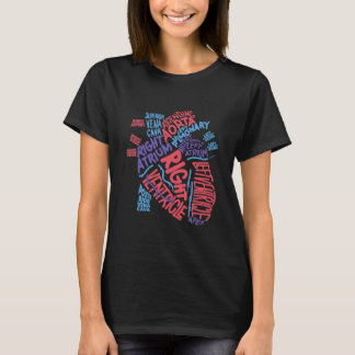 Kardiologie des anatomischen menschlichen Herzens T-Shirt