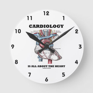Kardiologie ist ganz über das Herz (anatomisch) Runde Wanduhr