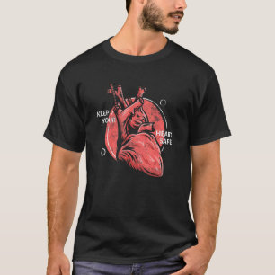 Kardiologie Kardiologe Behielt Herzsichere Anatomi T-Shirt