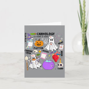 Kardiologie-Krankenschwester Halloween Lustiger Ge Karte