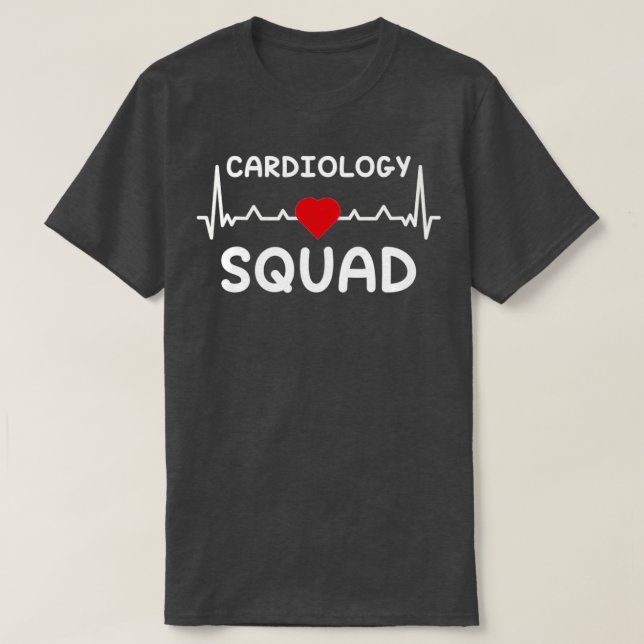 Kardiologie Squad Herzkrankenkrankheit Herz T-Shirt (Design vorne)