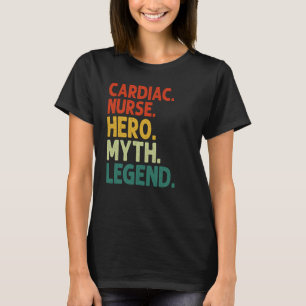 Kardiologische Pflegeheldenmythos Legende Vintage T-Shirt
