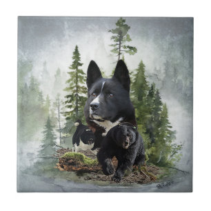 Karelian Bear Dog Fliese