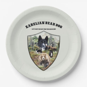Karelian Bear Dog Pappteller