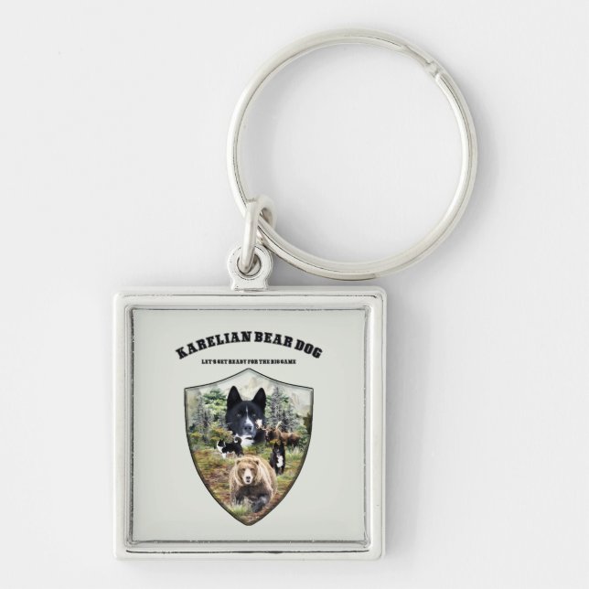 Karelian Bear Dog Schlüsselanhänger (Vorne)