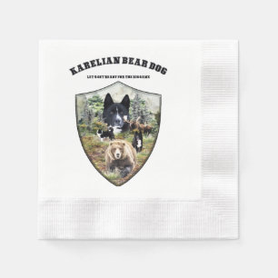 Karelian Bear Dog Serviette