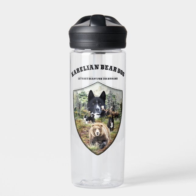 Karelian Bear Dog Trinkflasche (Vorderseite)