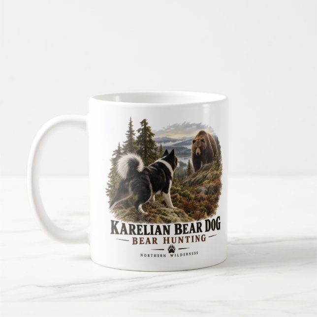 Karelischer Bärenhund  Kaffeetasse (Links)