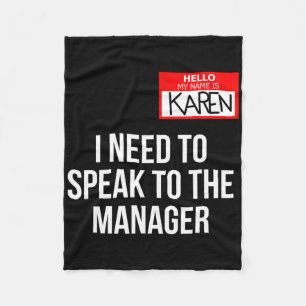 Karen Costume Halloween kann ich mit dem Manager s Fleecedecke