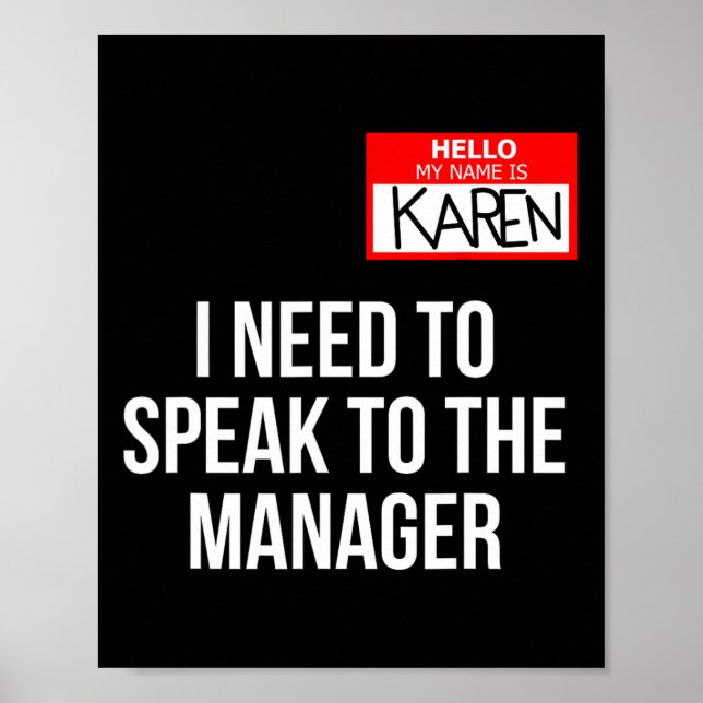 Karen Costume Halloween kann ich mit dem Manager s Poster (Vorne)