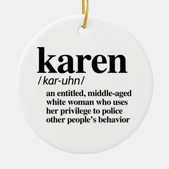 Karen Definition Keramik Ornament (Vorne)