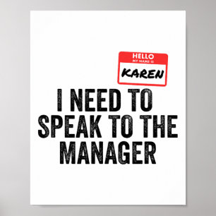 Karen Halloween Kostüm Funny Paares Matching Laz Poster