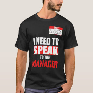 Karen Halloween-Kostüm muss ich mit dem Mann sprec T-Shirt