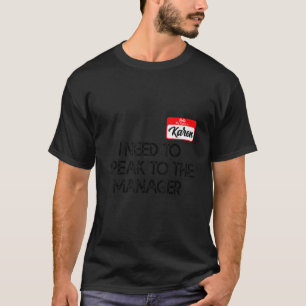 Karen Halloween Kostümvortrag mit dem Manager für T-Shirt