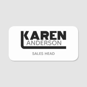 Karen Name Tag Namensschild