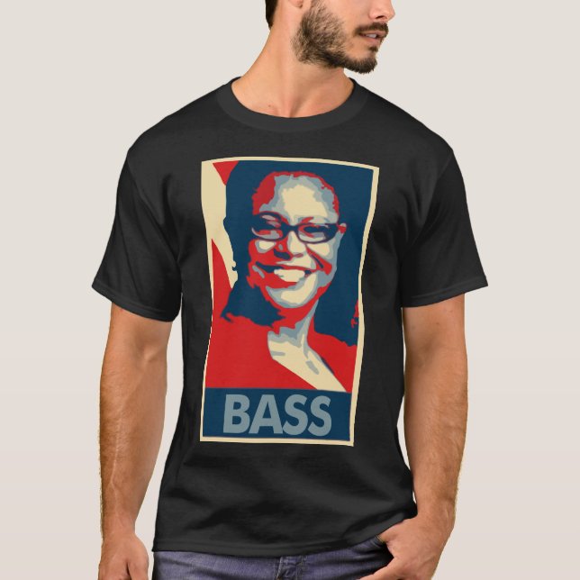 Karenbass-Plakat-politische Parodie T-Shirt (Vorderseite)