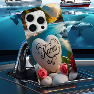 Karen's Heart stone River Sunset Case-Mate iPhone Hülle