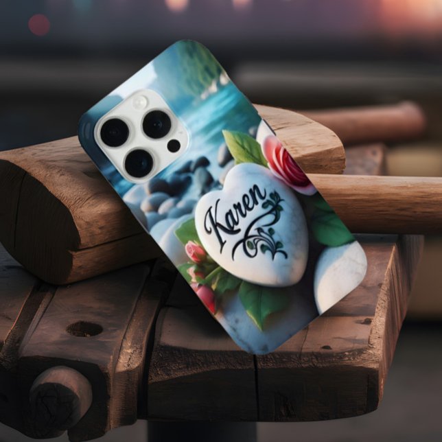 Karens Herzstein am Fluss Case-Mate iPhone Hülle (Von Creator hochgeladen)