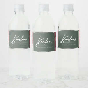 KARFOOS WASSERFLASCHENETIKETT