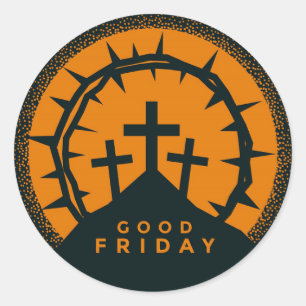 Karfreitag Runder Aufkleber