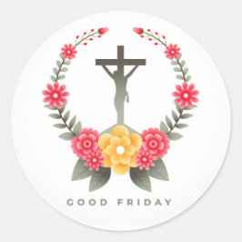 Karfreitag Runder Aufkleber