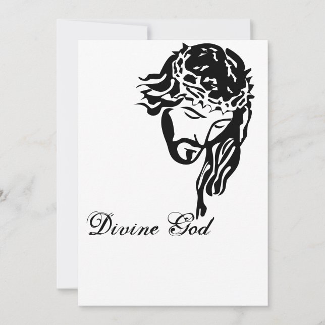 Karfreitags, göttlicher Gott - Flachkarte (Vorderseite)
