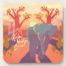 Kariba Wildlife Corridor Beverage Coaster Getränkeuntersetzer