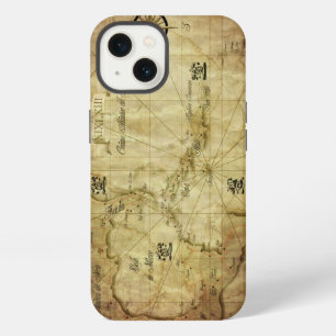 Karibik - alte Karte iPhone 13 Hülle